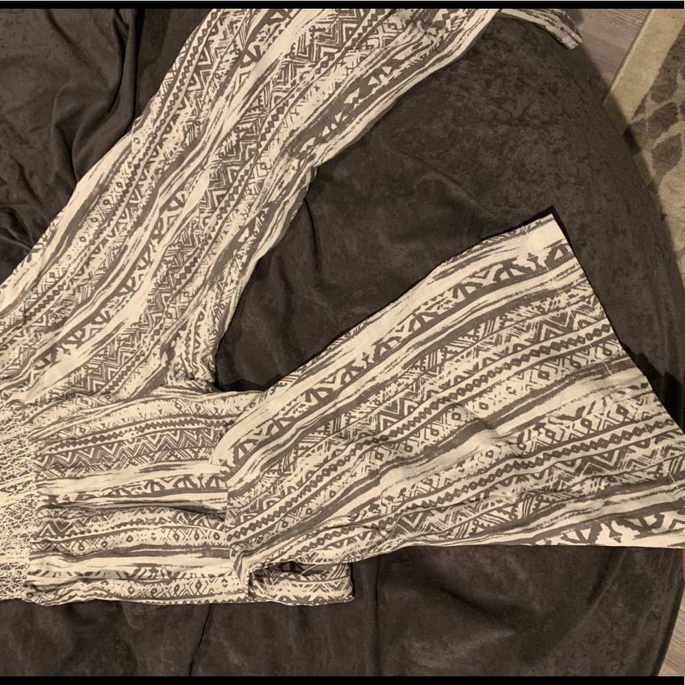 Bell bottom cotton pants